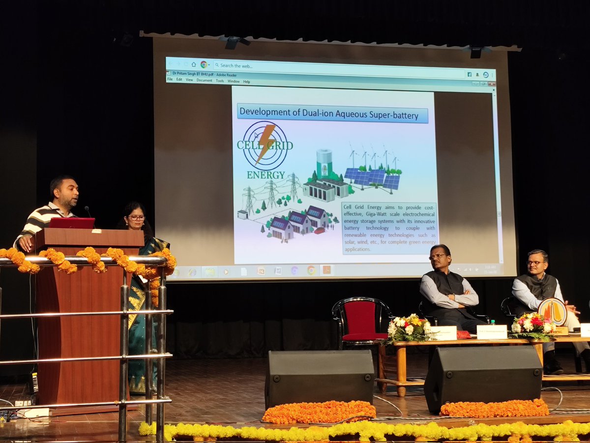 Cell_Grid's tweet image. Dr. Preetam Singh (Asso. Prof. @ IIT-BHU &amp;amp; Founder of @BiezelLtd &amp;amp; @Cell_Grid) delivered a talk on "Entrepreneurship through Innovation &amp;amp; Incubation" on the closing day of @KTSangamam 3.0 and highlighted the innovative projects currently in progress at Biezel &amp;amp; CellGrid.
#Energy