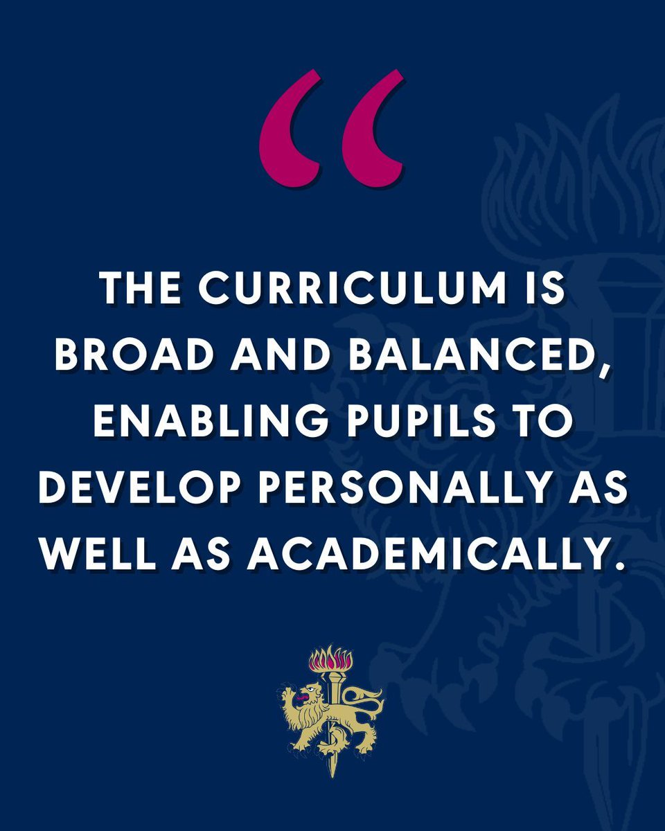 "It is with great pride that we were able to impress the ISI inspectors with our welcoming and vibrant school community." William Brierly, head

We warmly encourage you to read the full report at buff.ly/3CUMHO1