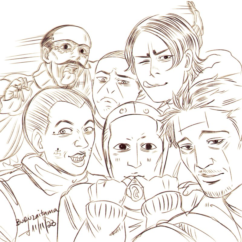 Buruzami's tweet photo. Happy birthday you beautiful messy thing xD ♥ ☠
#OldArt #sketches #7thDivision #UsamiTokishige https://t.co/BIKa0zUAeT