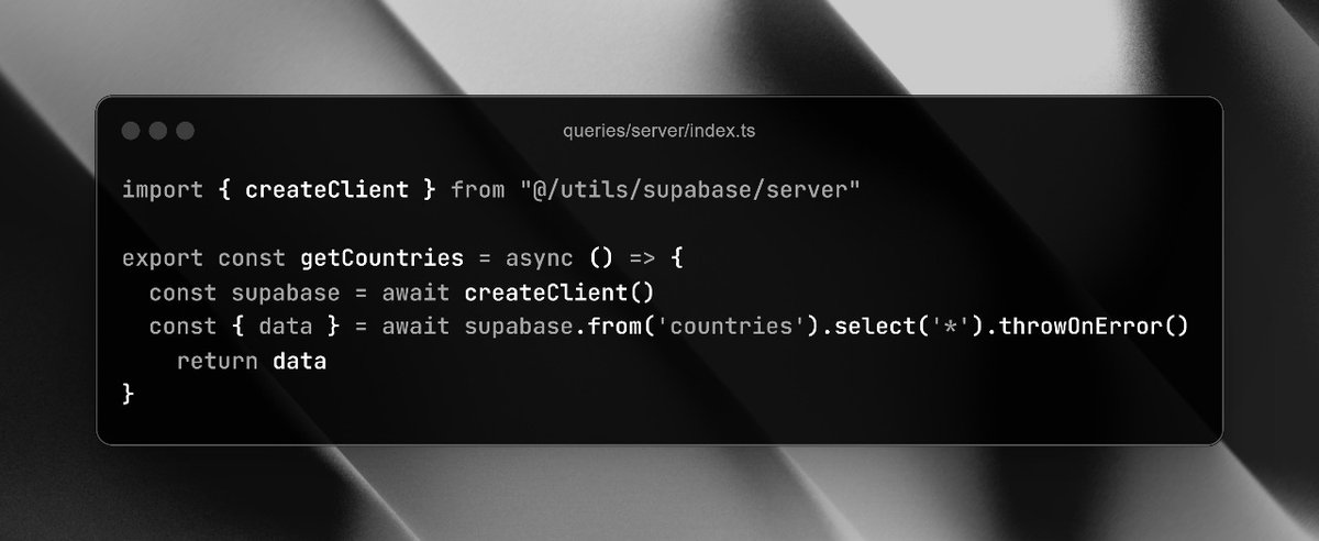 andradaalucas's tweet image. How I use SSR in Next.js to load data into the server and update it with TanStack Query. This improves load time, reduces client load, keeps data up to date and increases performance by avoiding additional API calls. 🚀
#NextJS #Supabase #TypeScript #FullStack #opensource #React