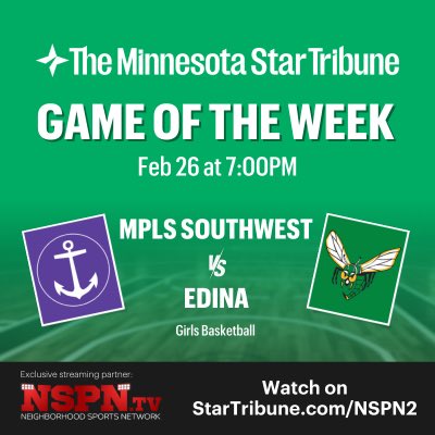 Playoff time. Come check out the the #3 seeded Hornets vs. Mpls Southwest in the section quarterfinals.