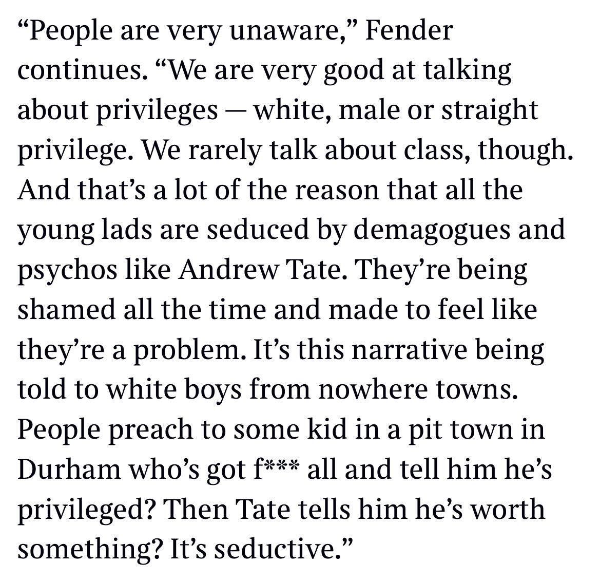 Really interesting- Sunday Times magazine interview with Sam Fender