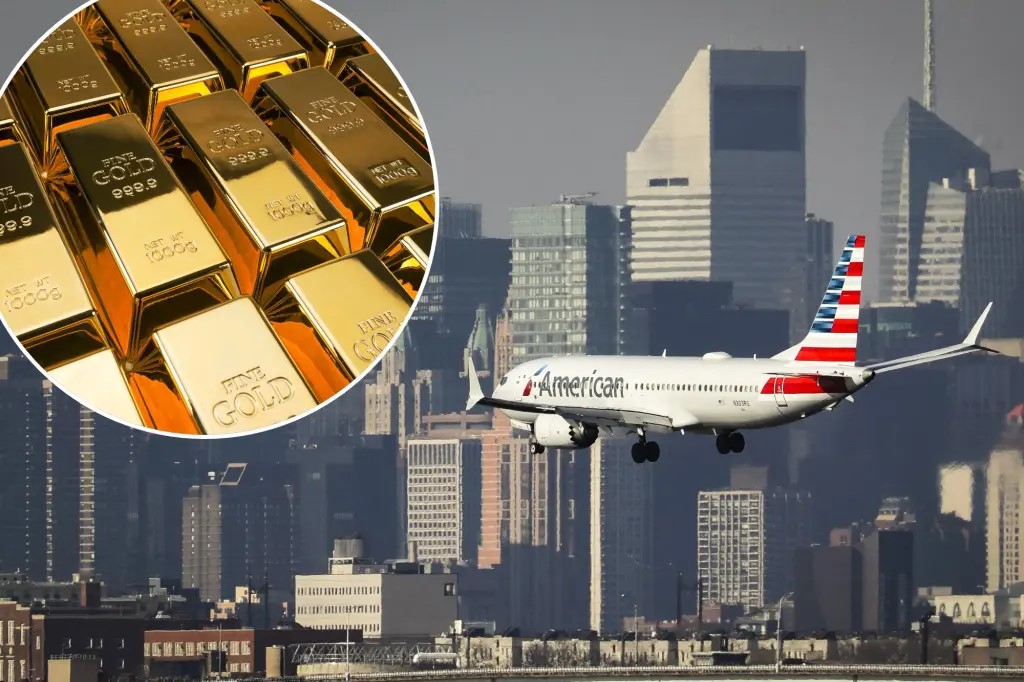 ViscountMining's tweet image. The amount of #gold being flown across the Atlantic in airliners is significant. JPMorgan, alone, stated in a filing with CME Group’s Comex that it plans to move about $4 B from London to New York this month. Click to learn about this unprecedented move.
👉nypost.com/2025/02/23/bus…