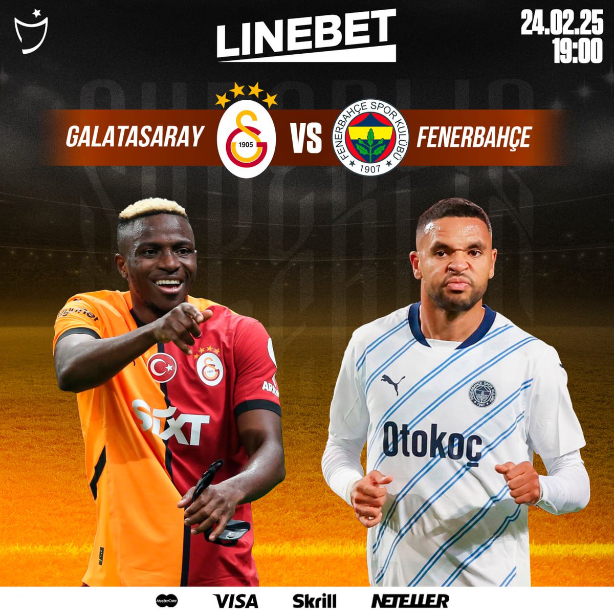 🏆 Turkey. Super League ⚽️

Galatasaray - Fenerbahçe

📺 Event 24.02 at 20:00 EAT ⏰

Bet &amp; WIN BIG only on LINEBET 🎰

Join here 👇👇👇

➡️ bit.ly/gotolinebet ⬅️

✅ NO TAX 
✅HIGHEST Odds
✅MPESA Accepted 

Best tips Telegram👇
 t.me/shindamichezo

🏆