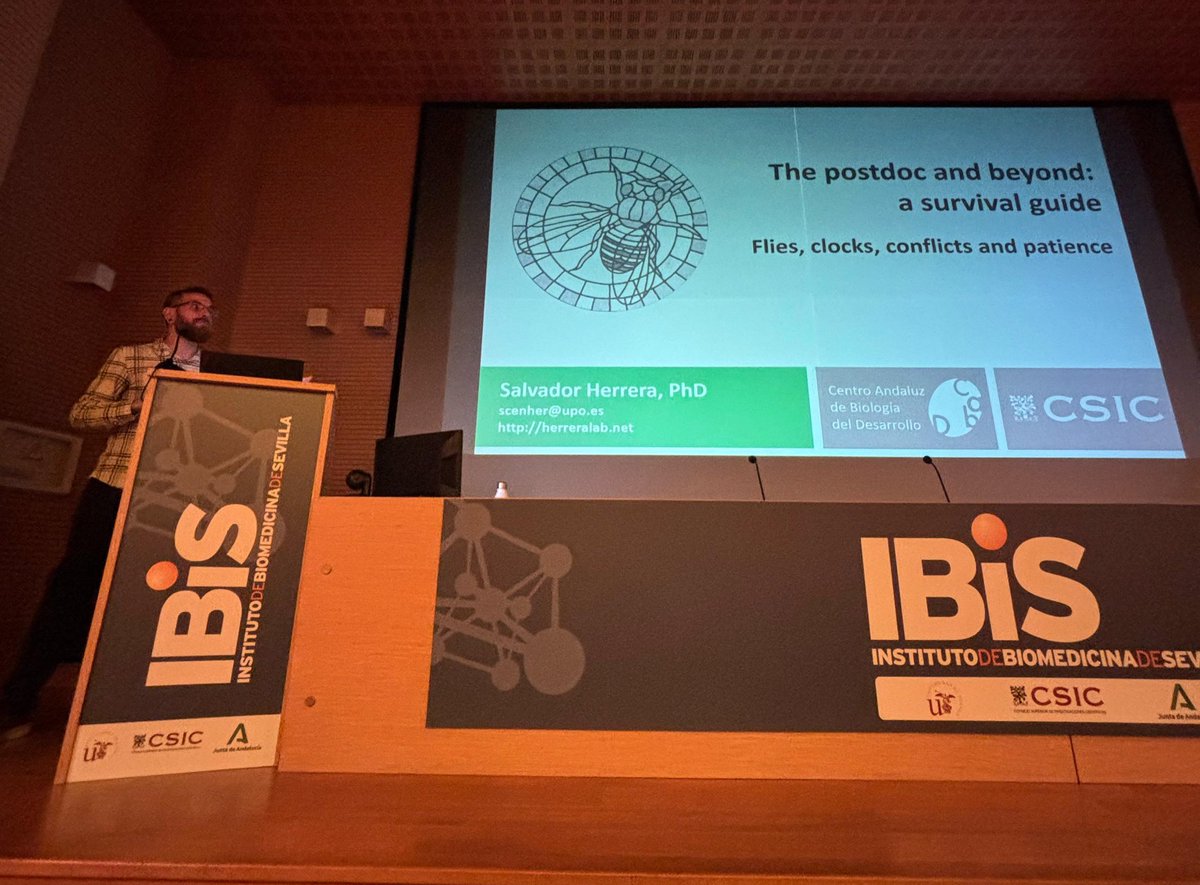 The session of Cell Dynamics counted with Daniel Rico (Cabimer) &amp; Salvador Herrera (CABD)