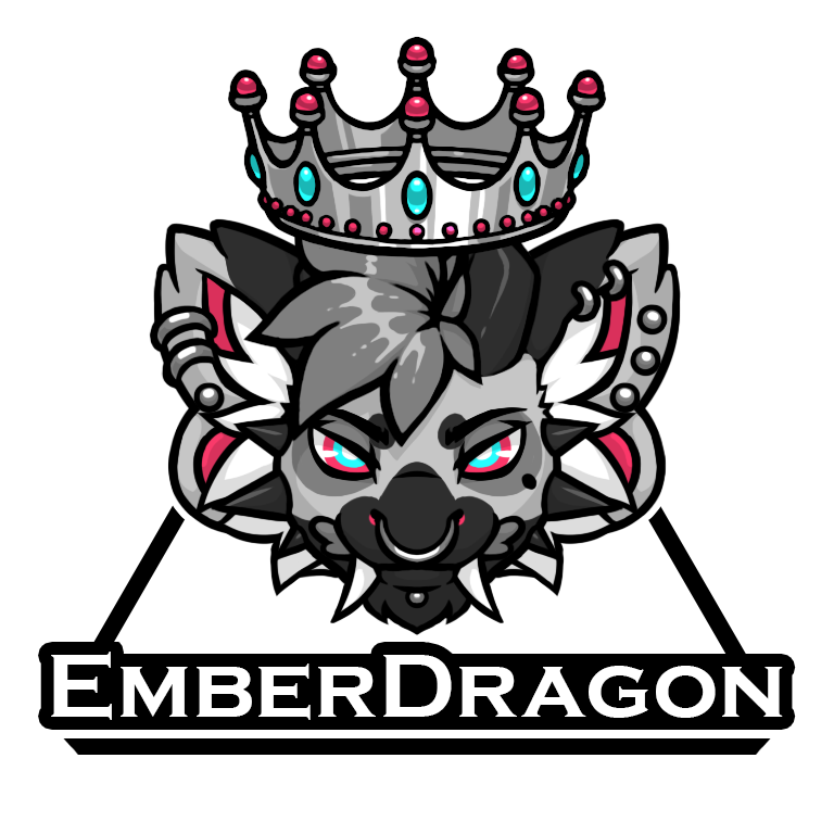 EmberDragonDog's tweet photo. lets christen the revival of this acc with a new logo! done up by my hubby per request https://t.co/JBlBGAvGjv