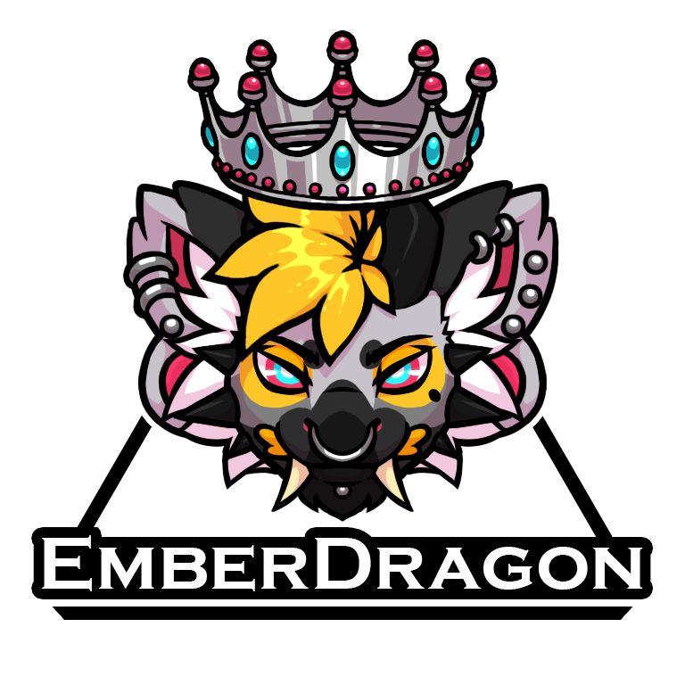 EmberDragonDog's tweet photo. lets christen the revival of this acc with a new logo! done up by my hubby per request https://t.co/JBlBGAvGjv