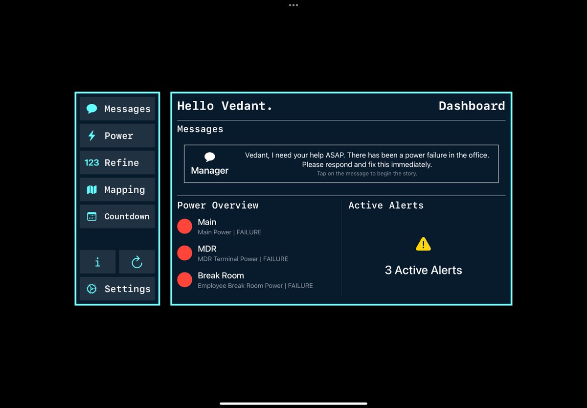 vedantapps's tweet image. My submission for the 2025 Swift Student Challenge - LightsOn! 

An immersive and interactive story inspired by Severance, taking advantage of Apple Pencil and Vision for hand tracking.

#SwiftStudentChallenge #Severance