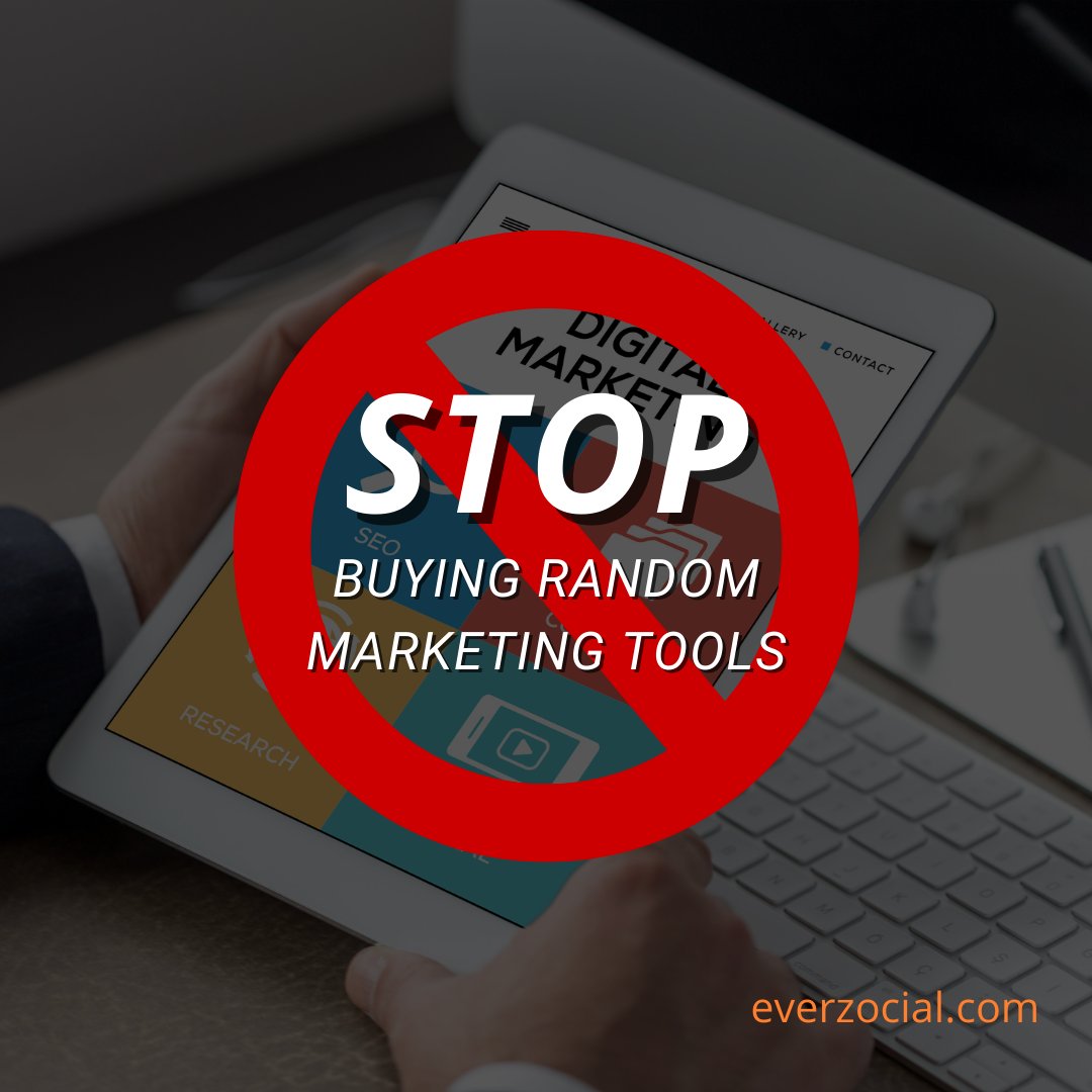 everzocial's tweet image. How often do you buy tools that overpromise and underdeliver? It’s easy to get lured by flashy tools promising to revolutionize your marketing. 

Learn more about what we offer. everzocial.com/stop-buying-ra… 
#SocialMediaMarketing #ComprehensiveSupport
