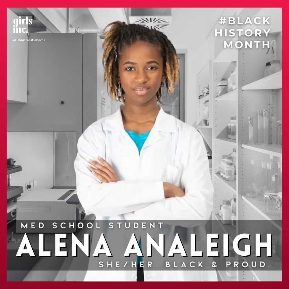 Happy #BlackHistoryMonth! Today, in our #SpotlightSeries, we are highlighting the youngest Black American ever to be accepted into medical school, Alena Analeigh! 

Thank you, Alena, for showing girls everywhere that you're never too young to achieve greatness!