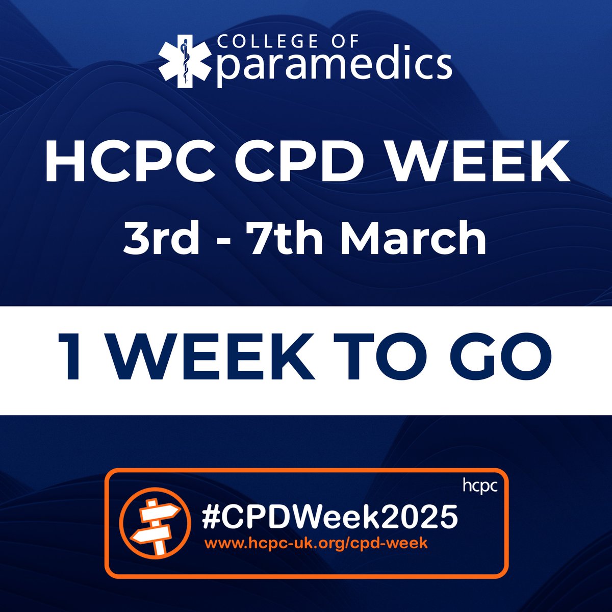 📅 From 3rd - 7th March we will be supporting HCPC CPD week.

We will be hosting a series of insightful webinars covering:
🔹 Building and managing your CPD portfolio
🔹 Enhancing your communication skills
🔹 Exploring how to use CPD to develop your career  

#CPDWeek2025
