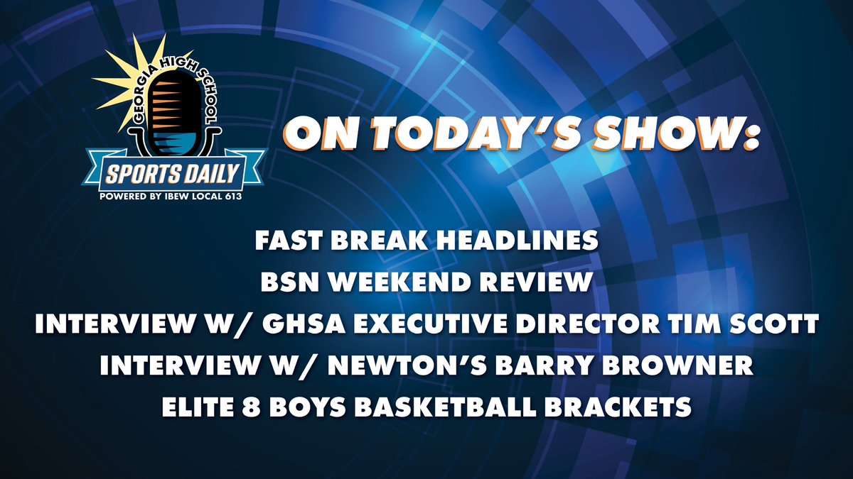 SCORE Atlanta (@scoreatlanta) on Twitter photo We’re back with a brand-new week of ‘GEORGIA HIGH SCHOOL SPORTS DAILY!’
🎥: atlantanewsfirst.com/livestream/
The show starts every weekday from noon to 1 on the Peachtree Sports Network and will be streamed digitally on <a href="/ATLNewsFirst/">Atlanta News First</a>, <a href="/ZeamLocal/">Zeam</a> and the <a href="/NFHSNetwork/">NFHS Network</a>! We’re back with a brand-new week of ‘GEORGIA HIGH SCHOOL SPORTS DAILY!’
🎥: atlantanewsfirst.com/livestream/
The show starts every weekday from noon to 1 on the Peachtree Sports Network and will be streamed digitally on <a href="/ATLNewsFirst/">Atlanta News First</a>, <a href="/ZeamLocal/">Zeam</a> and the <a href="/NFHSNetwork/">NFHS Network</a>!