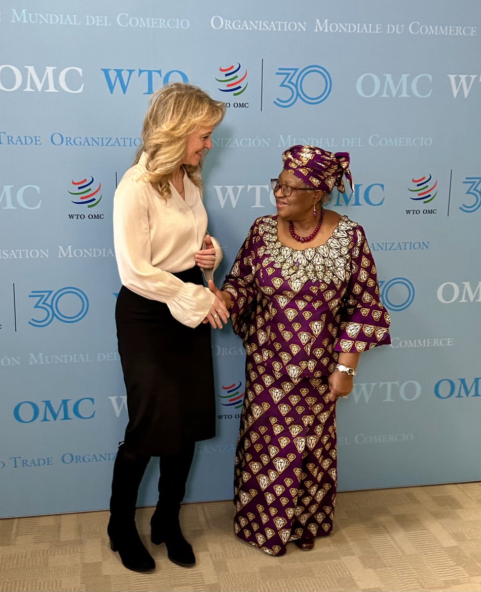 Þorgerður Katrín Gunnarsdóttir (@thorgkatrin) on Twitter photo A good talk with <a href="/NOIweala/">Ngozi Okonjo-Iweala</a> about fisheries subsidies and alarming signals in the international trade system. Iceland is an advocate of the multilateral trading system and a committed member of the WTO and will continue to defend its values and integrity. A good talk with <a href="/NOIweala/">Ngozi Okonjo-Iweala</a> about fisheries subsidies and alarming signals in the international trade system. Iceland is an advocate of the multilateral trading system and a committed member of the WTO and will continue to defend its values and integrity.
