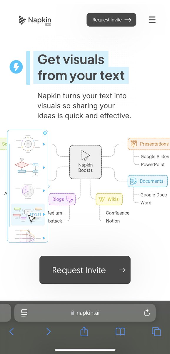 Nyandia_G's tweet photo. Anyway, Tip of the Week: 
If you have some data ama presentation you need visualizations for na hujui uanze wapi, go to Napkin Ai 

Post your text there and it will create greatness for you.
Any content you need and in any format.

You can even just prompt it like you do with GPT.
Okuurrr?