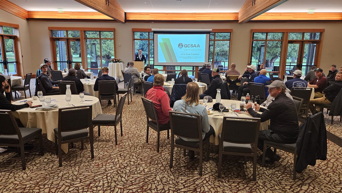 It's a great day at Eugene Country Club with <a href="/cooper_leann/">Leann Cooper</a> presenting to the <a href="/OregonGCSA/">OGCSA</a> Assistant Superintendents! Thank you, Caleb Smith for organizing the event!