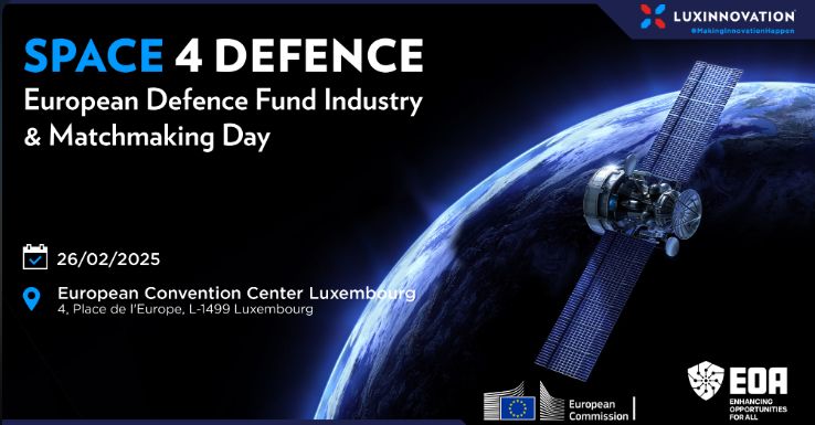 IdonialTech's tweet image. Luis Ignacio Suárez de @IdonialTech participará el 26/02 en #SPACE4DEFENCE en Luxemburgo donde mantendrá diversas reuniones centradas en el sector espacial aplicado a la Defensa. #Espacio
El 27/02 asistirá también a #GOVSATCOM2025, la conferencia dedicada a #Seguridad y #Defensa