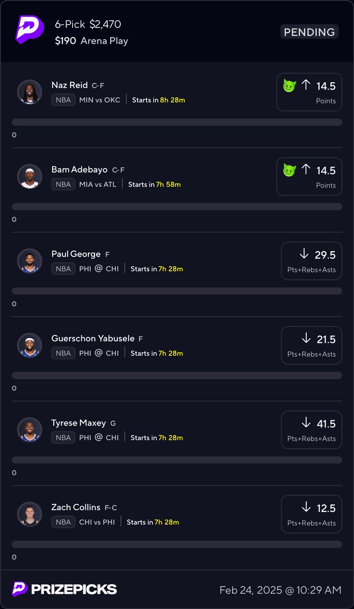 THIS IS MY FREE PLAY OF THE DAY!! I HOPE EVERYONE TAILS AND ILL SEE YOU AT THE COUNTER! LIKE, RETWEET, &amp; FOLLOW! WHEN THIS HITS IM DOING $200 GIVEAWAY!!!! 💪🤑💰🍀🫡🫡💰💰🤑🤑🤑🤷🏻🍀🍀Copy my PrizePicks lineup using this link: 
prizepicks.onelink.me/gCQS/shareEntr… #follow #bet #sports #like