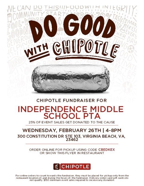 Please join us Wednesday in supporting the IMS PTA and all they do for our students and staff!