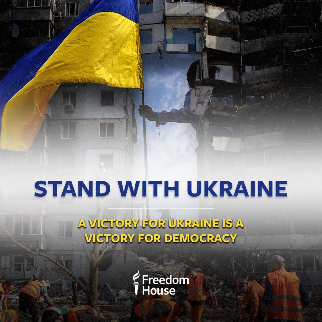 STATEMENT: We reaffirm our solidarity with the heroic people of Ukraine as Russia's illegal full-scale invasion enters its fourth year.

A commitment to Ukrainian victory, on Ukraine’s terms, is the only acceptable outcome.

Full statement: freedomhouse.org/article/free-w…