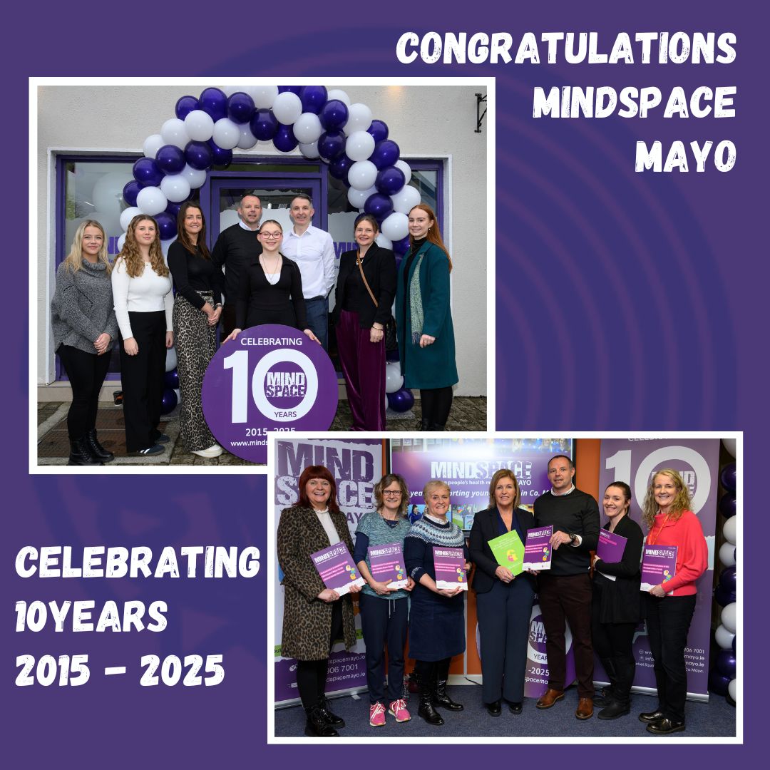 An amazing morning last Friday celebrating all things <a href="/mindspacemayo/">Mindspace Mayo</a> 💜Congratulations once again to our neighbours, partners &amp; good friends - such a good service for the young people in Mayo.