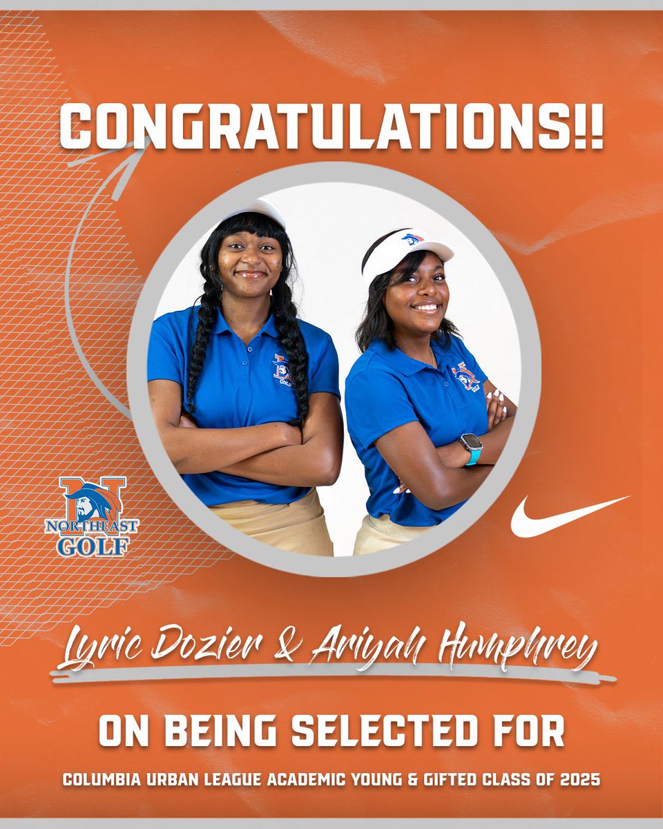 RNEGolf's tweet image. Congratulations to our very own Lyric Dozier & Ariyah Humphrey on being selected for the Columbia Urban League Academic Young & Gifted Class of 2025. We are extremely proud! 🧑🏽🎓🏌🏽♀️⛳️#morethananathlete #studentathlete #rnegolf