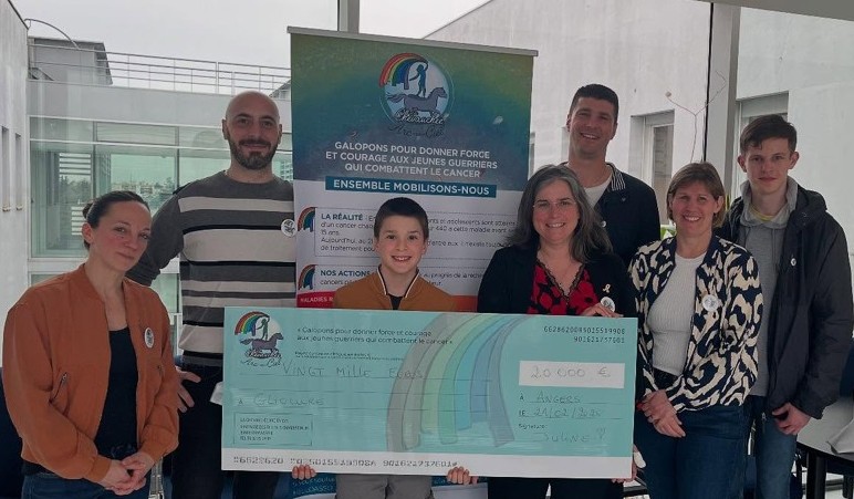 #LaChevauchéeArcEnCiel renouvelle son soutien aux travaux de #ClaireLépinouxChambaud et #ClémentSanchez sur les tumeurs cérébrales pédiatriques.
Elle investi ainsi pas moins de €20.000 (!!!) dans le projet en création #InnovnCare accompagné par <a href="/ATechnopole/">Angers Technopole</a> 
#GITC #ATRT #Gliomes