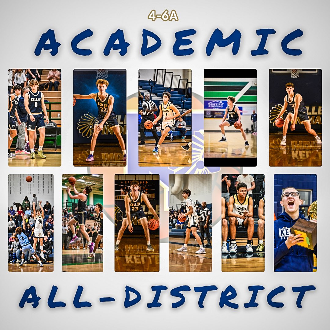 CONGRATULATIONS to these young men for making the 4-6A Academic All-District Team‼️

#1percent 
<a href="/KISDAthletics/">Keller ISD Athletics</a> <a href="/KHSIndianNation/">Keller High School</a> <a href="/MrsSimmonsKHS/">Lisa Simmons</a> <a href="/KellerISD/">Keller Schools</a> 
<a href="/hoopinsider/">Hoopinsider</a> <a href="/ihss_dfw/">DFW Inside High School Sports</a> <a href="/SportsDayHS/">SportsDayHS</a> <a href="/Evan_Guerra1/">Evan Guerra</a> <a href="/seth_T21/">Seth Turnbull</a> <a href="/Niewki33/">Evan Dyniewski</a> <a href="/casherdmann2027/">CashErdmann2027</a> <a href="/keaton_mcghee/">Keaton McGhee</a>