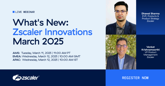 EmmaC969's tweet photo. Join us to hear from our product leaders who will share latest innovations from Zscaler across cyber security, data protection, zero trust networking, and risk management. Register here: https://t.co/kF6AKJvsXC https://t.co/MUOWNVNgbX