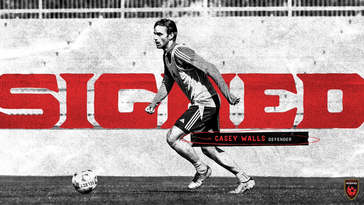 Phoenix Rising Signs Defender Casey Walls.

Full Release: bit.ly/3QEbitn

#TodosRojos