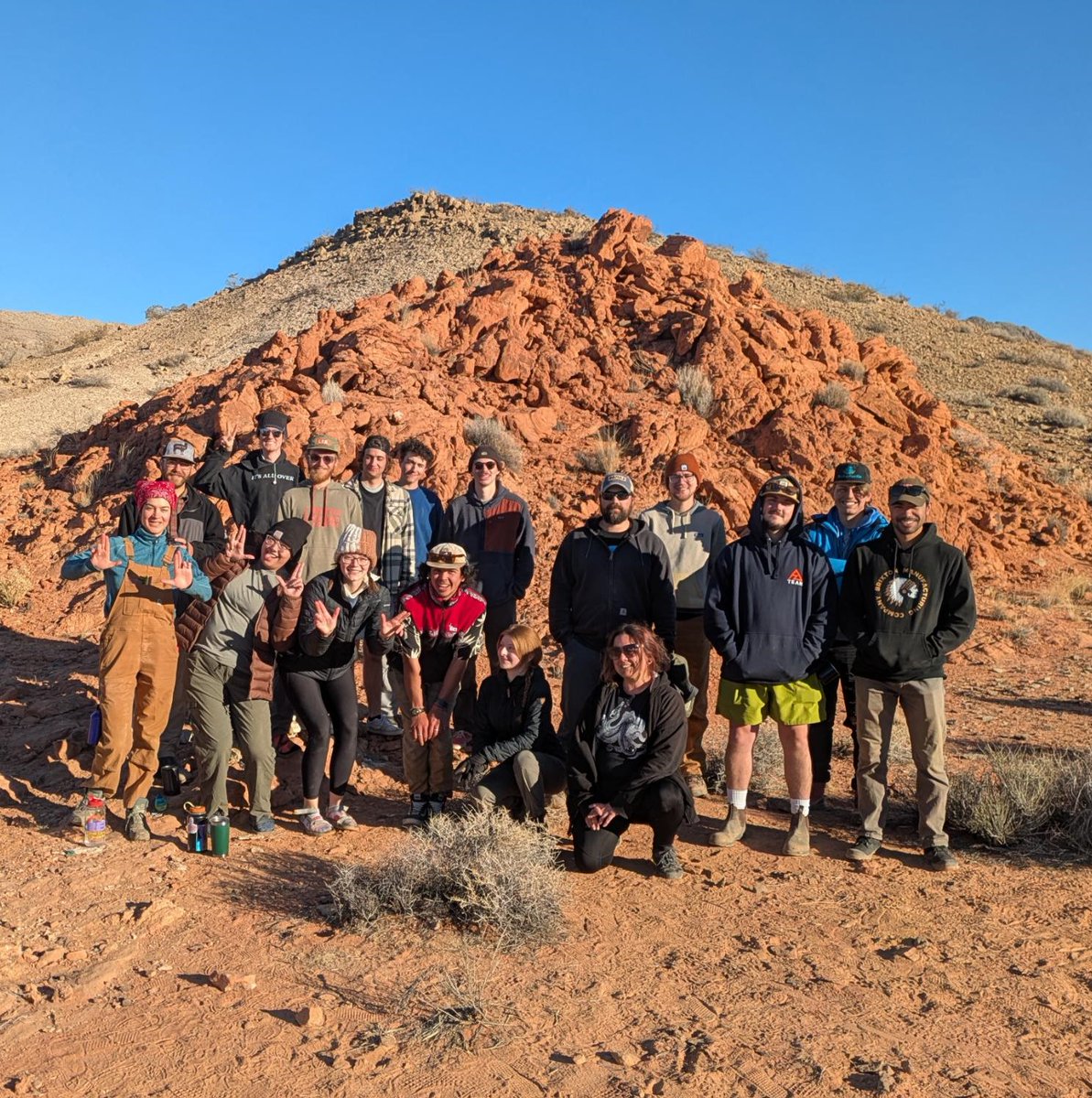 NAU SES (@nau_ses) on Twitter photo Seniors in NAU a geology field class spent 5 days in the White Hills near Lake Mead for the first of two field trips for their final semester. Much geological mapping was done! #NAU_geology, #SES_students, #DiscoverNAU <a href="/nau_cefns/">NAU Environment, Forestry & Natural Sciences</a> Seniors in NAU a geology field class spent 5 days in the White Hills near Lake Mead for the first of two field trips for their final semester. Much geological mapping was done! #NAU_geology, #SES_students, #DiscoverNAU <a href="/nau_cefns/">NAU Environment, Forestry & Natural Sciences</a>