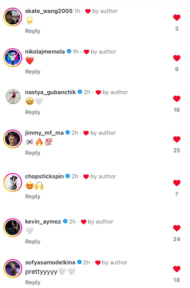 해인이 인스타 댓글창 열리자마자 다른 선수들이 댓글 남겨주는 거 너무너무너무 감동이다.... 😭🤍