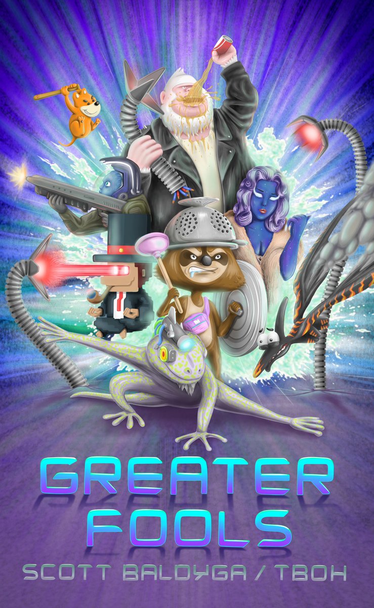 Hey all. Time to start building a bit more in public and promoting the book I've been writing for a year and have nearly finished... Solana's NFT fantasy novel, Greater Fools.  Grateful for the <a href="/SolanaFndn/">Solana Foundation</a> Breakpoint activation, grateful for the support of all the OG collections