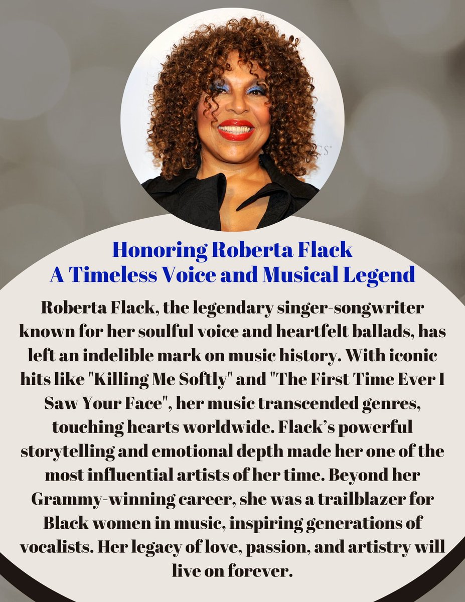 BothSidesofthe5's tweet image. Honoring Roberta Flack – A Timeless Voice and Musical Legend #RobertaFlack #MusicalLegend #SoulIcon #BlackExcellence #RestInPower #TimelessVoice

Both Sides Of The Conversation | Changing the Narrative From Our Voices | bsotc.org linktr.ee/bsotc