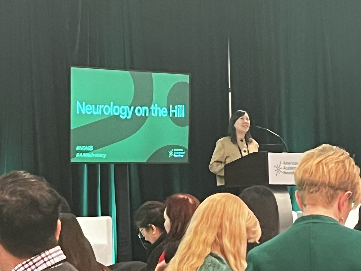 No better way to kick off #NOH25 than <a href="/Stroke_doc/">Sarah Song</a> rallying us all to #advocate on behalf of <a href="/AANmember/">American Academy of Neurology</a> and our patients and families