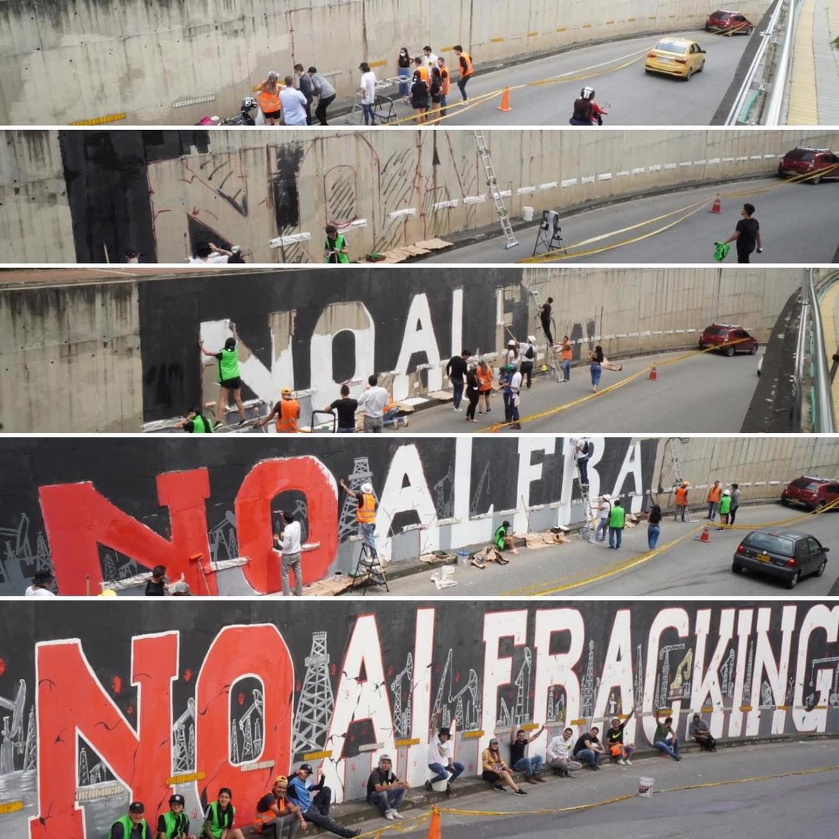 Jhon_f_ramos's tweet image. Señor @soyjaimeandres ya que se las dan de impolutos pidiendo persmisos para pintar murales, cuéntenos porque borró el mural contra el #fracking del deprimido del cacique.
Ese SI TENÍA PERMISOS DE LA ALCALDÍA… miserables mentirosos
