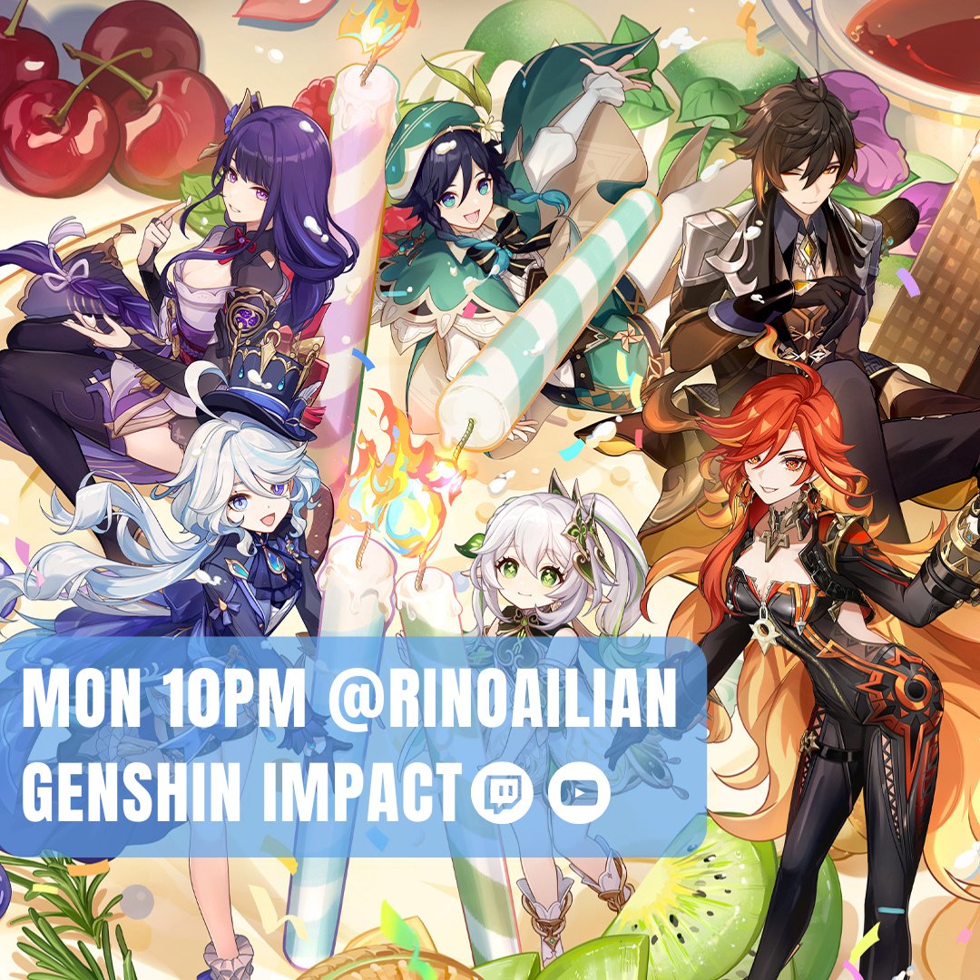 RinoaIlian's tweet photo. It's #ChillGenshinMonday! I'll be playing tonight at 10pmET on #YouTube and #Twitch! Like, share, follow & subscribe to #RinoaIlian!
#twitchgamer #montrealgamer #gamerstreamer #twitchaffiliate #genshinevent #genshinimpact #hoyoverse #YoutubeGamer #rpggamer #genshingamer https://t.co/o6iF7dci1N