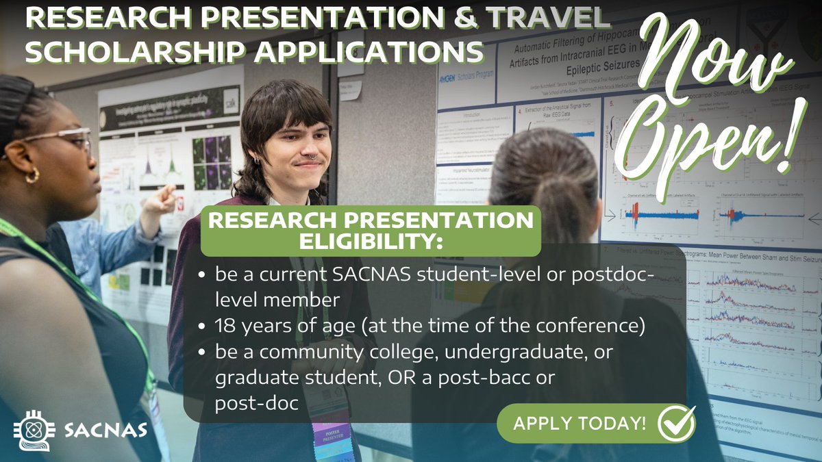 🚨 Research Presentation Scholarships for #NDiSTEM2025 are OPEN! 🚨

Funding is limited—apply early for travel, lodging, or registration support!

📄 Eligibility: hubs.la/Q0378g1C0
📝 Apply for a Research Presentation Scholarship by 3/28/25: hubs.la/Q0378z1Q0