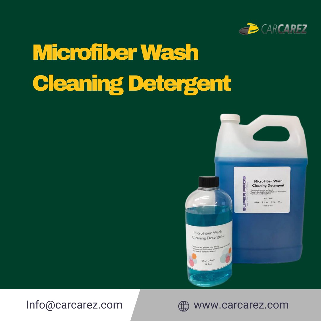 carcarez_usa's tweet image. Keep your microfiber towels in top condition with our Microfiber Wash Cleaning Detergent! 🧴 Specifically formulated to clean and extend the life of your microfiber, this detergent ensures your towels stay soft and absorbent, wash after wash. #DetailingEssentials