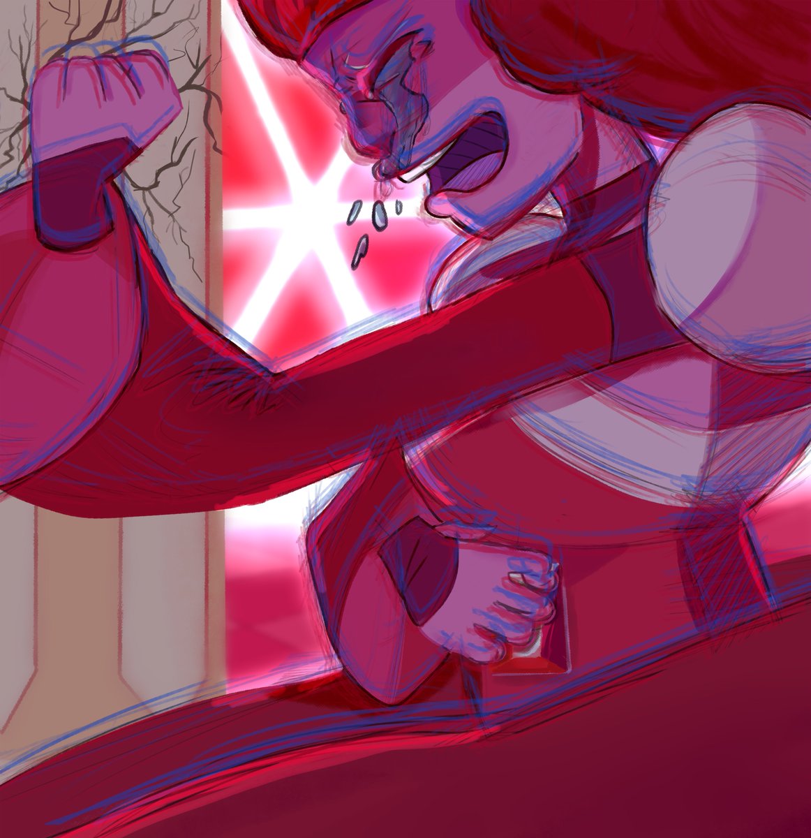 yaroslattsev's tweet image. &quot;Pyrope... Pink has been shattered.&quot;
#StevenUniverse #stevenuniversefanart #Pyrope #UnleashTheLight