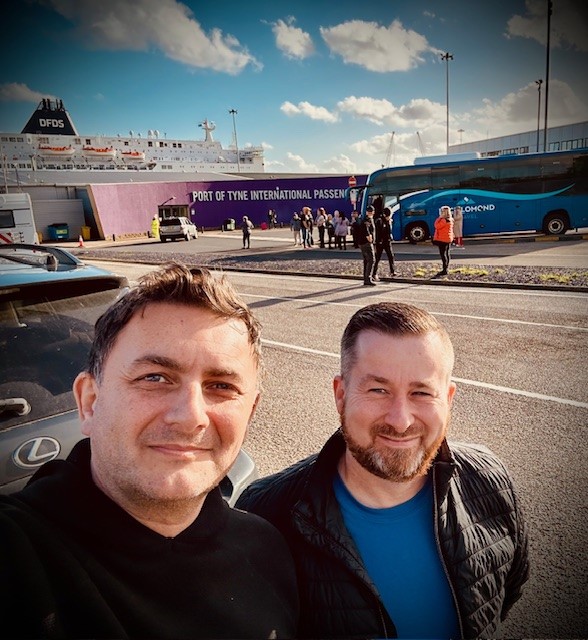 DarrenMeilak's tweet photo. We're on our way!! On board &amp; en-route to Amsterdam for our European Distributor Meeting. Looking forward to seeing everyone &amp; sharing our "Lets Make Waves in 2025" material &amp; messaging 😀 Hope that doesn't include our crossing!?! 🛳️🌊 Fingers crossed for smooth sailing ahead! 🤞 https://t.co/EAsbfUd4PM