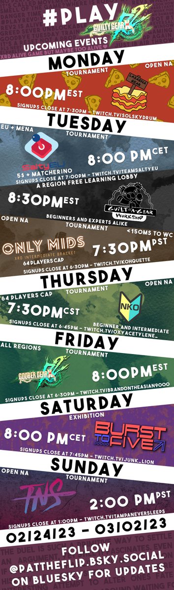 Weekly Xrd #Rev2Forev2 thread is up! 

Plug your Rev2 events in the replies, and DM me if you have a regular netplay event for the calendar.

Love your life, be good to one another, and play some mfing guilty gear <3