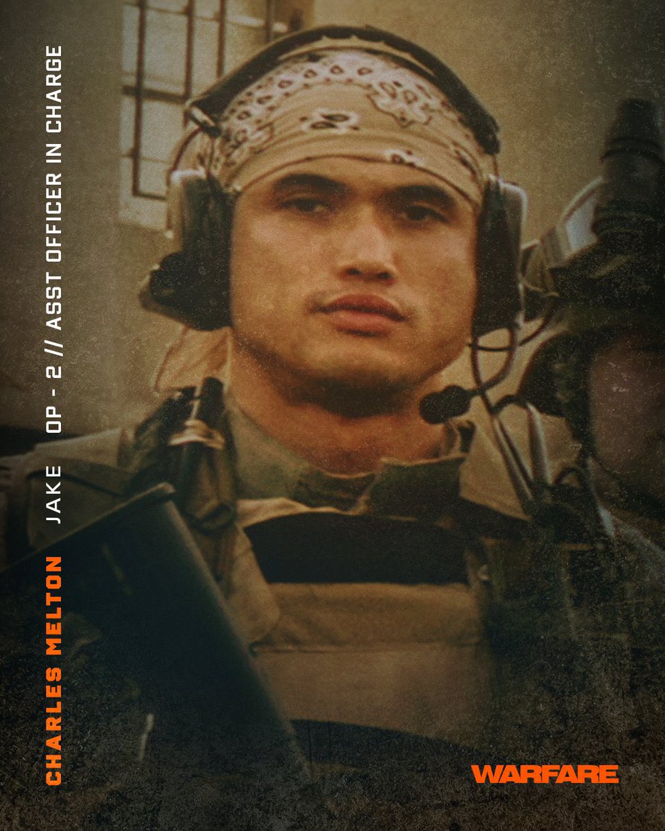 FilmUpdates's tweet image. New character posters for ‘WARFARE’ featuring Joseph Quinn and Charles Melton.

In theaters April 11.