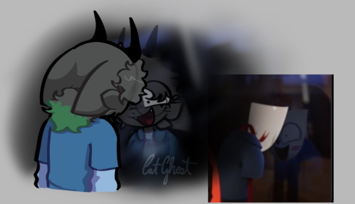 CatGhostX3's tweet photo. Uh… I-I’m okay #oc #draw #digitalcicus https://t.co/yI5Xe8zZTi