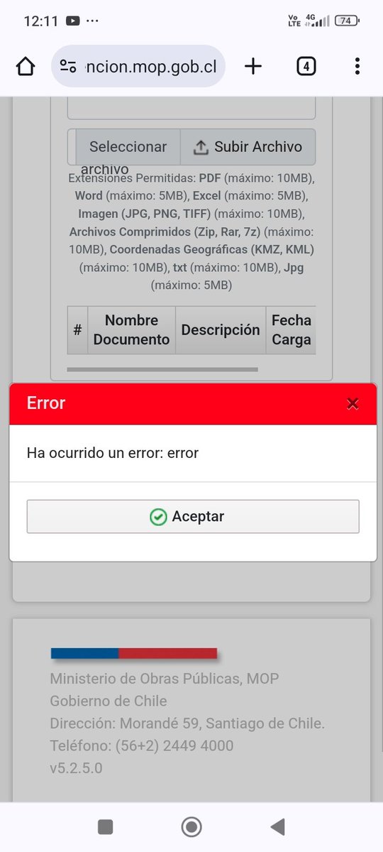 romandelcampo's tweet photo. @Presidencia_cl @mop_chile @mop_chile @MOPValparaiso @GobiernodeChile ¿Qué pasa con su página de internet q lleva semanas caída? en el callcenter del #MopChile me confirmaron q está caída la página y los correos, ¿Hasta cuándo debemos esperar para hacer denuncias a la #DOH? Pésima y pauperrima su página 😒 https://t.co/E5t0Q71UGc