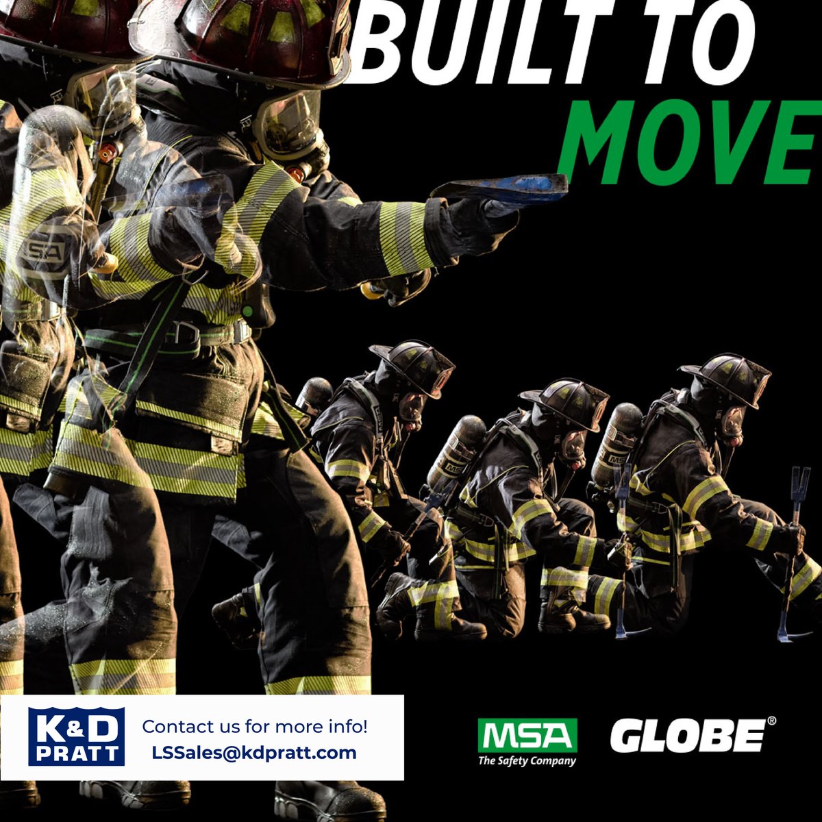 K&D Pratt Group Inc. (@kdprattgroupinc) on Twitter photo At K&D Pratt, we're proud to offer MSA Fire Safety Equipment, built to move with youānot against you. Engineered for maximum mobility and comfort, MSA gear ensures the wearer can perform at their best without restrictions.
Contact us to learn more! Email lssales@kdpratt.com At K&D Pratt, we're proud to offer MSA Fire Safety Equipment, built to move with youānot against you. Engineered for maximum mobility and comfort, MSA gear ensures the wearer can perform at their best without restrictions.
Contact us to learn more! Email lssales@kdpratt.com