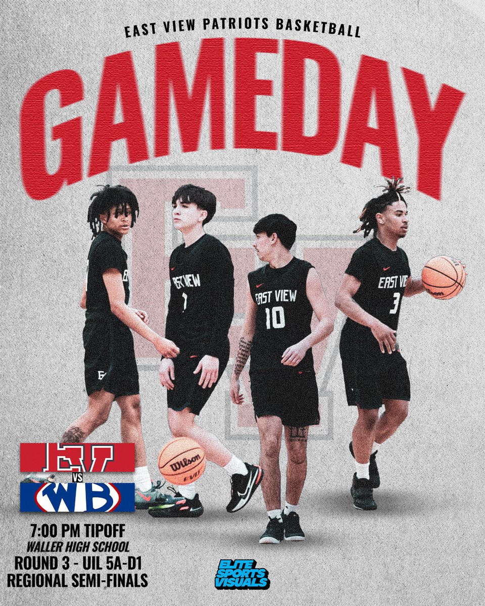 East View Boys Basketball (@ev_hoops) on Twitter photo One more sleep… Cannot wait until tomorrow night!
Patriot Nation, come out and be loud. We need you!!!
#PROCESS #AllAsOne <a href="/EastViewHS/">East View HS</a> <a href="/EvPatriots/">EV Patriot Nation</a> <a href="/evpatriotcheer/">East View Patriot Cheer</a> <a href="/AthleticsGISD/">Georgetown ISD Athletics</a> <a href="/GeorgetownISD/">Georgetown ISD</a> One more sleep… Cannot wait until tomorrow night!
Patriot Nation, come out and be loud. We need you!!!
#PROCESS #AllAsOne <a href="/EastViewHS/">East View HS</a> <a href="/EvPatriots/">EV Patriot Nation</a> <a href="/evpatriotcheer/">East View Patriot Cheer</a> <a href="/AthleticsGISD/">Georgetown ISD Athletics</a> <a href="/GeorgetownISD/">Georgetown ISD</a>