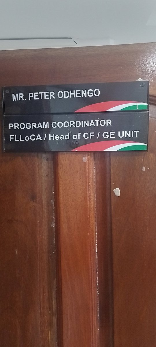David Busienei (@davidbusienei6) on Twitter photo Met with <a href="/climate_ke/">Financing Locally-Led Climate Action Program</a> Coordinator Jaduong Peter Odhengo who has pledged his support for the Financing locally led Climate actions (Flloca) Focal points in Counties at any given time.
<a href="/KeTreasury/">The National Treasury & Economic Planning</a> <a href="/WorldBankKenya/">World Bank Kenya</a> <a href="/Environment_Ke/">Ministry of Environment, Climate Change & Forestry</a> <a href="/PACJA1/">PACJA</a> <a href="/VSOKenya/">VSO Kenya</a> <a href="/KPCGKenya/">Kenya Platform for Climate Governance</a> <a href="/KPCGNOREB/">NOREBKPCG</a> <a href="/Nandi029/">County Government of Nandi</a> Met with <a href="/climate_ke/">Financing Locally-Led Climate Action Program</a> Coordinator Jaduong Peter Odhengo who has pledged his support for the Financing locally led Climate actions (Flloca) Focal points in Counties at any given time.
<a href="/KeTreasury/">The National Treasury & Economic Planning</a> <a href="/WorldBankKenya/">World Bank Kenya</a> <a href="/Environment_Ke/">Ministry of Environment, Climate Change & Forestry</a> <a href="/PACJA1/">PACJA</a> <a href="/VSOKenya/">VSO Kenya</a> <a href="/KPCGKenya/">Kenya Platform for Climate Governance</a> <a href="/KPCGNOREB/">NOREBKPCG</a> <a href="/Nandi029/">County Government of Nandi</a>
