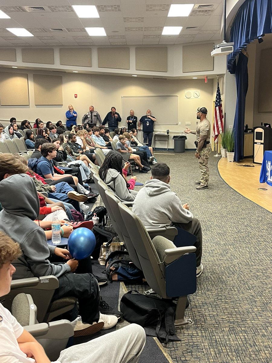 Thank you to our guest speakers from the FL Department of Corrections &amp; special guest Dash the bloodhound! Our students learned about K9 training/ tracking strategies to assist with finding escapees and missing persons and learned about the day to day for the CERT team.
