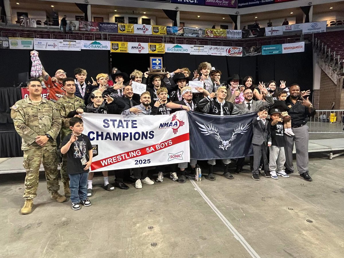 Congrats Volcano Vista Boys Wresting on winning your state championship this weekend.