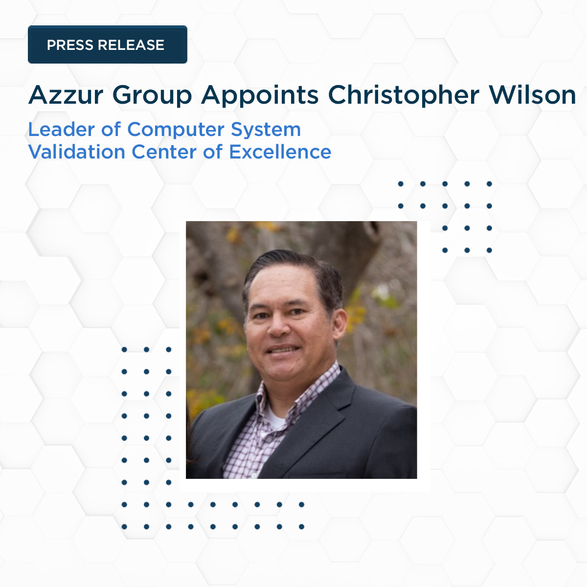 AzzurGroup's tweet image. Azzur Consulting is pleased to announce the appointment of Christopher Wilson as Leader of the Computer System Validation Center of Excellence! 🎉
Read along here to learn more about the leadership he brings to our team: azzur.co/4bgLbT9
#ComputerSystemValidation